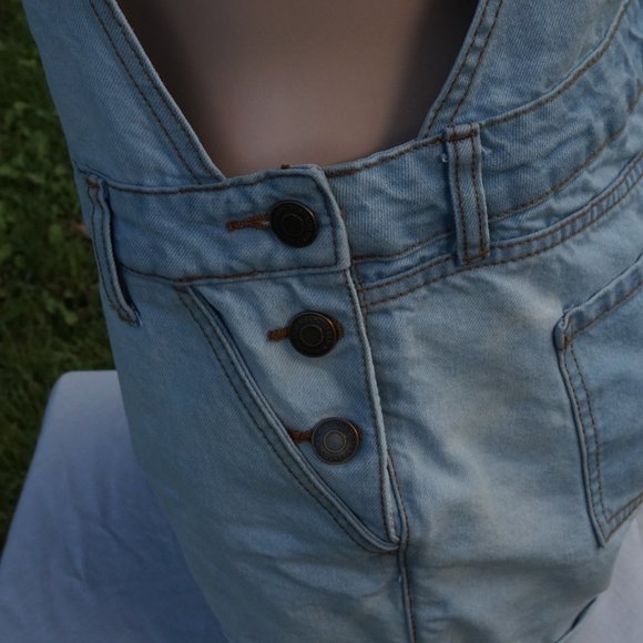Bluenotes Light Wash Denim Overalls/Shortalls - Picture 6 of 9
